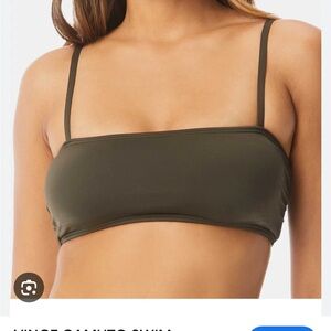 Vince camuto Olive Green Bandeau Bikini small